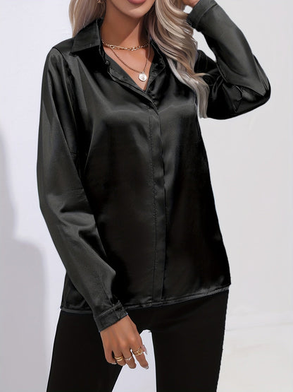 Amelia | Elegant women's blouse made of silky fabric