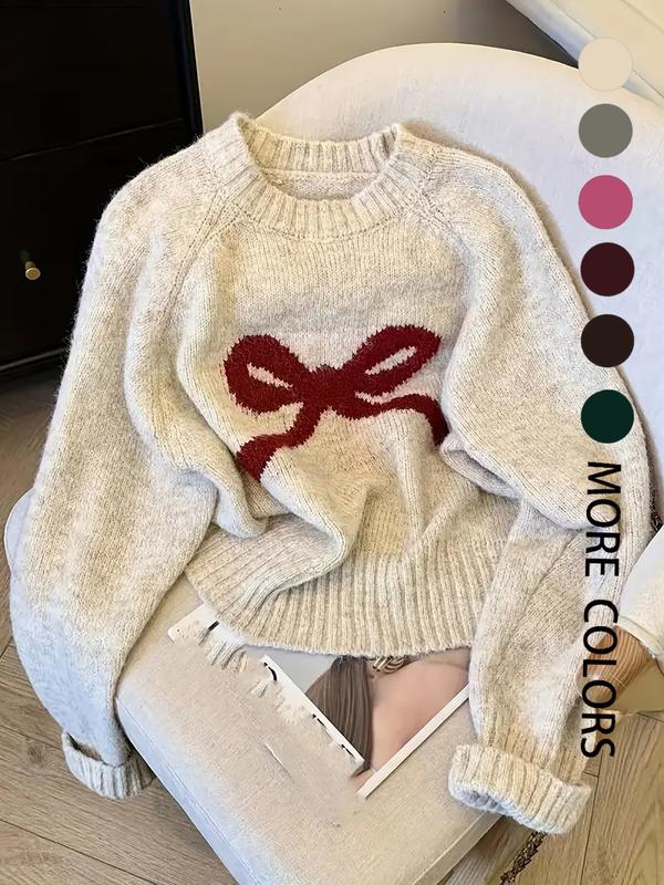 GRACIE™ - Elegant Bow Knit Sweater for Autumn & Winter Fashion
