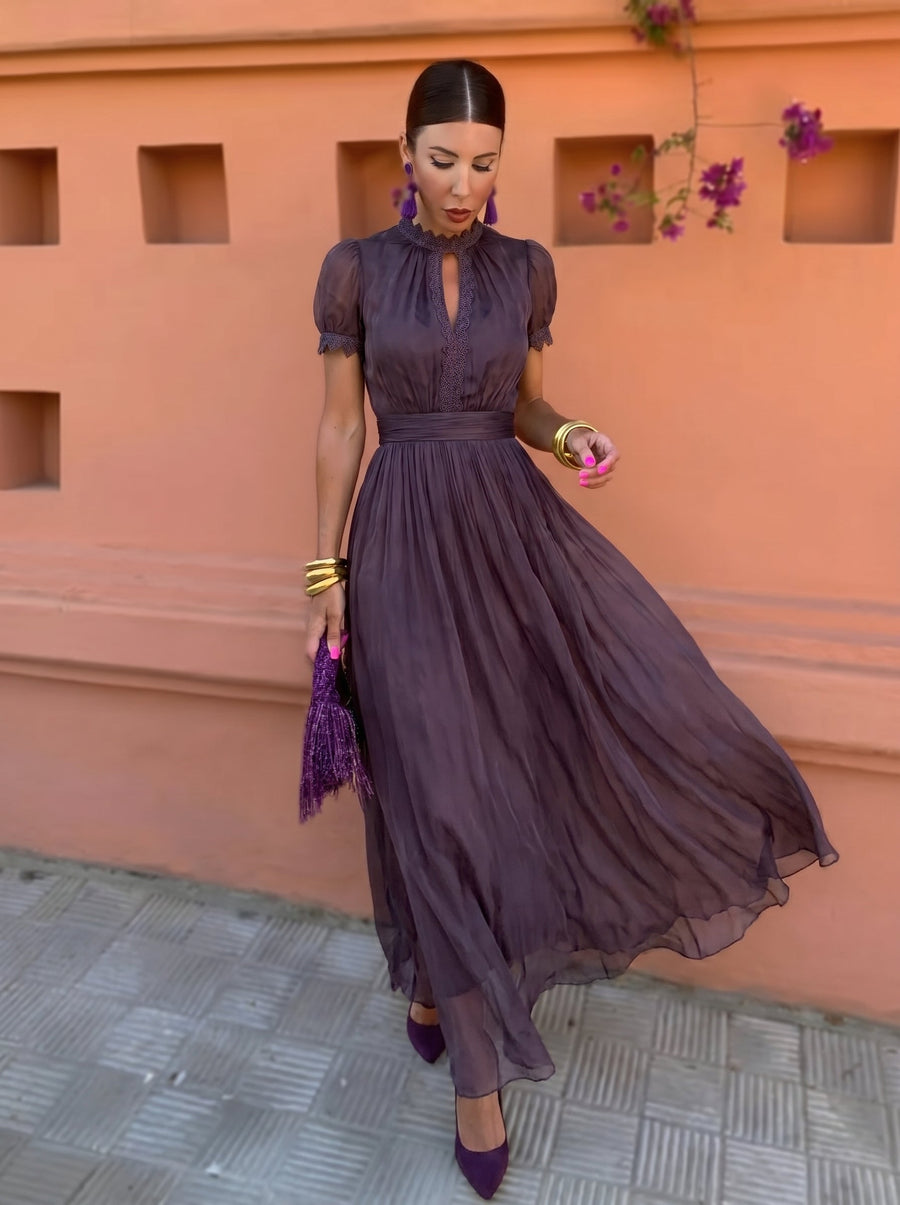 Ashley — Vintage Chiffon Long Dress