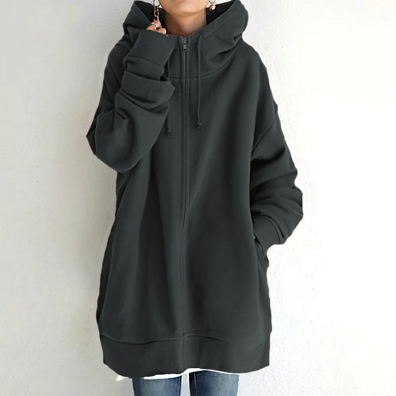 Women's Comfortable Oversized Zip-Up Hoodie | Semmy