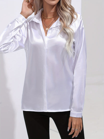 Amelia | Elegant women's blouse made of silky fabric