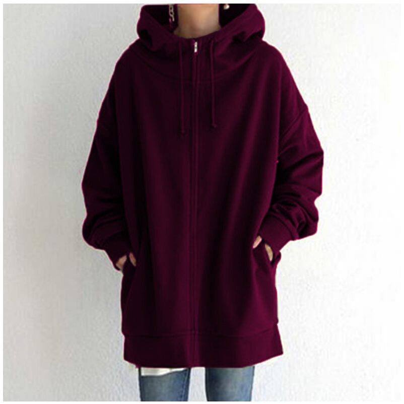 Women's Comfortable Oversized Zip-Up Hoodie | Semmy