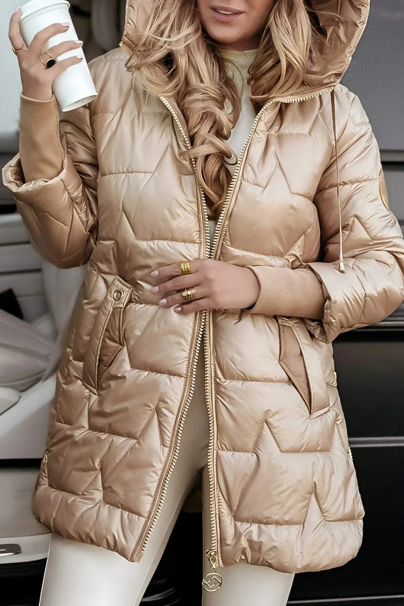 Evie padded hooded winter coat