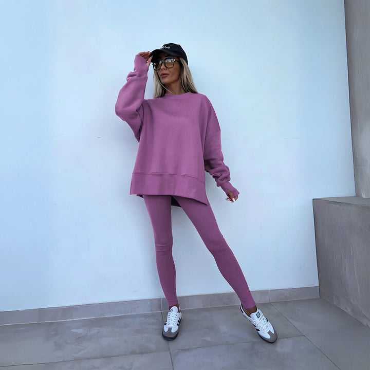 YACHI™ - Casual Long Sleeve Sweatshirt and Trousers Set