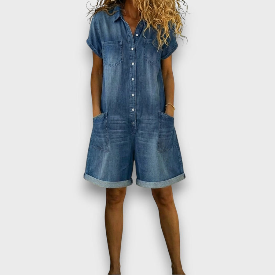 Joan | Vintage denim dungarees