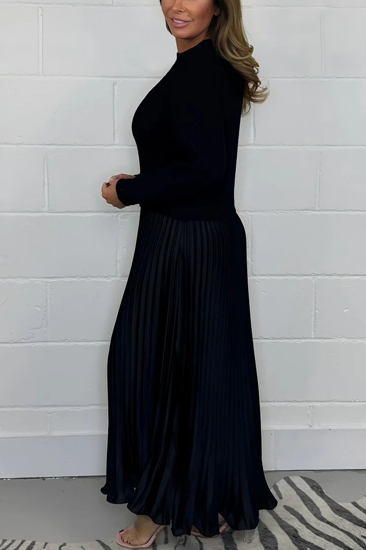 SOPHIA™ - Knitted Jumper & Pleated Satin Skirt