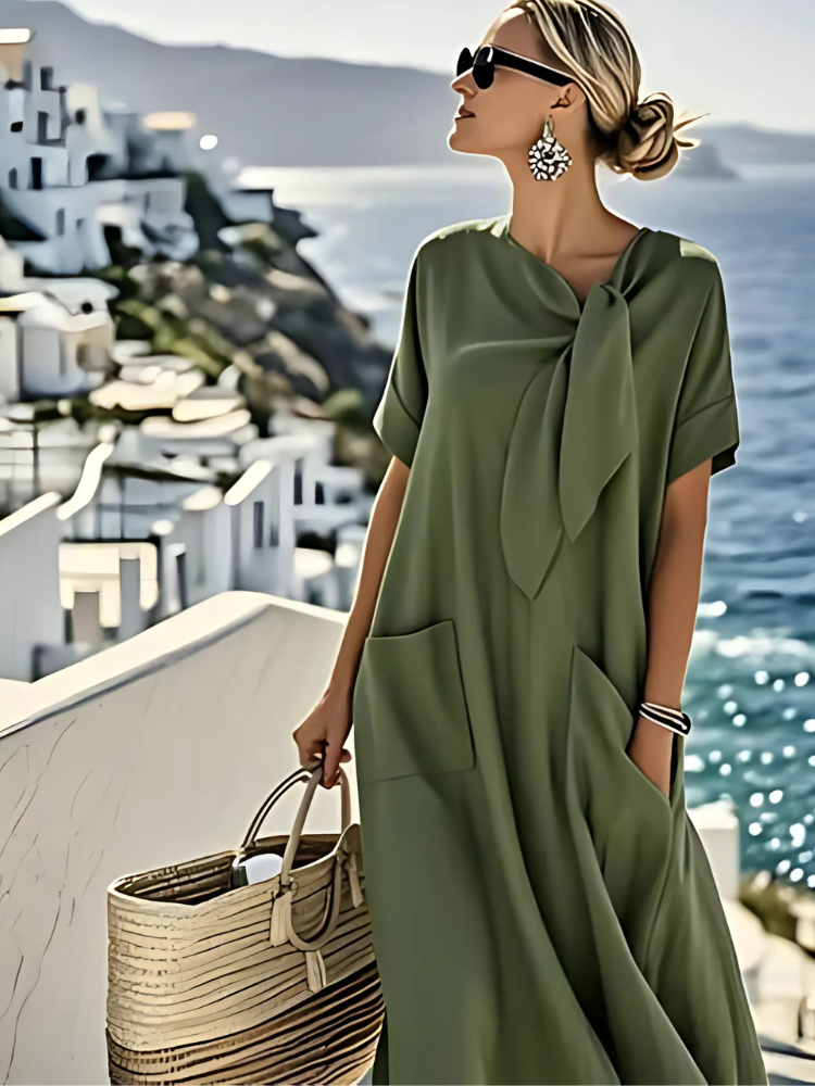 Seraphina™ | Airy maxi dress with elegant halter neck
