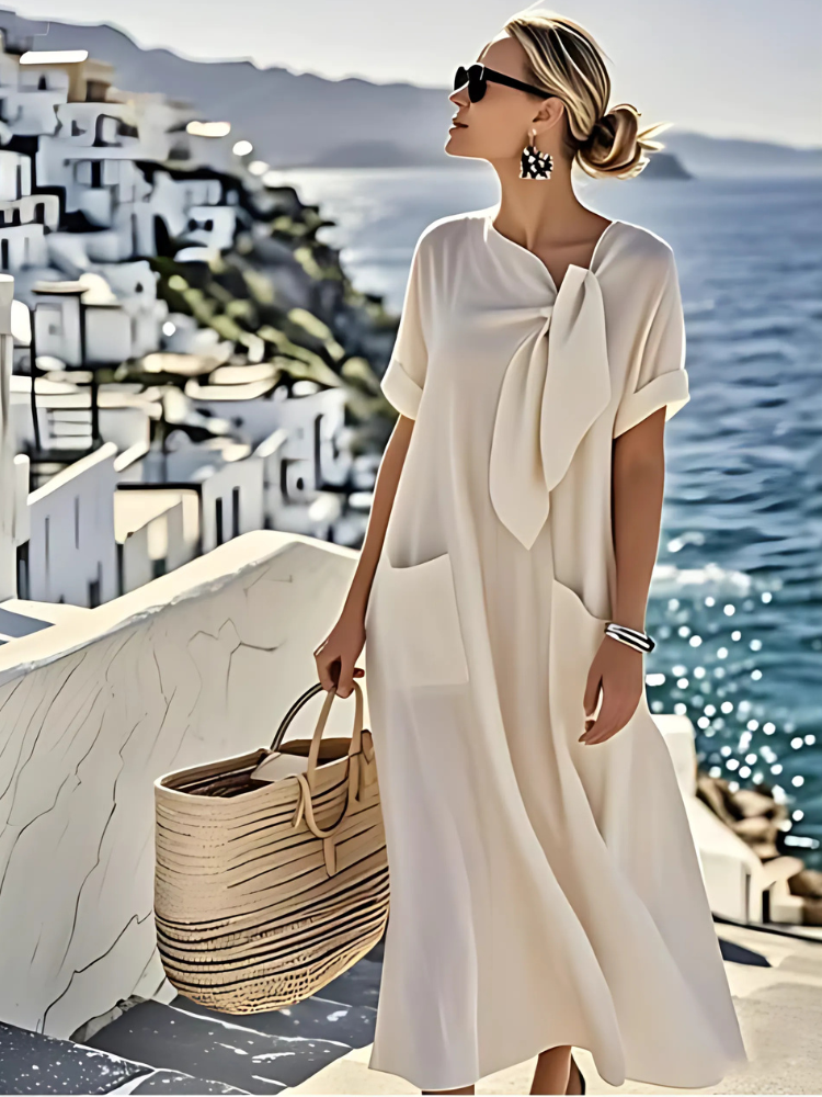 Seraphina™ | Airy maxi dress with elegant halter neck