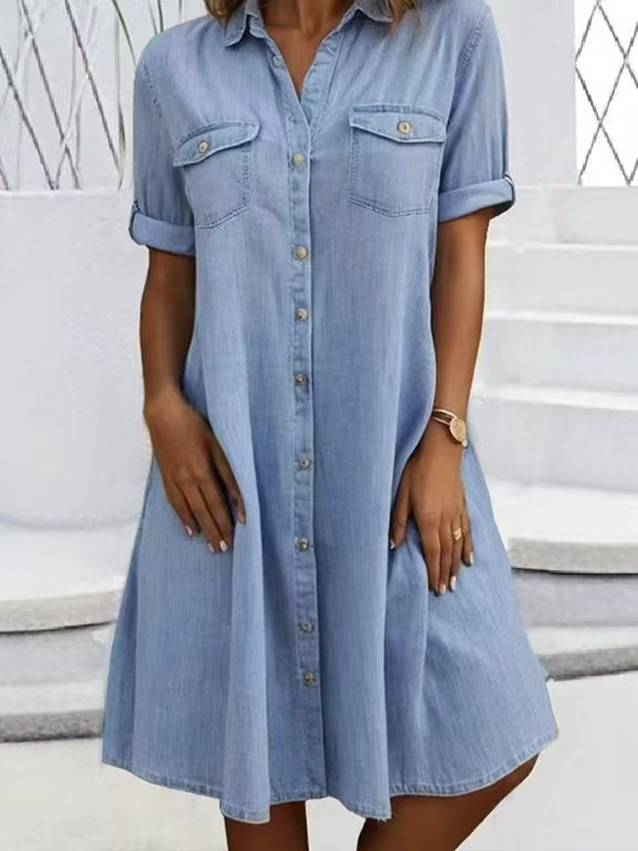 Patricia | Midi Casual Φόρεμα σε Τζιν