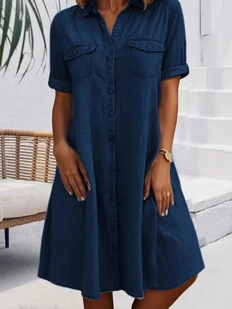 Patricia | Midi Casual Φόρεμα σε Τζιν