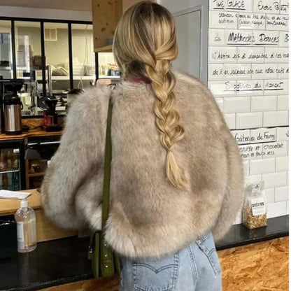 Luxury Street Fashion Fur Jacket